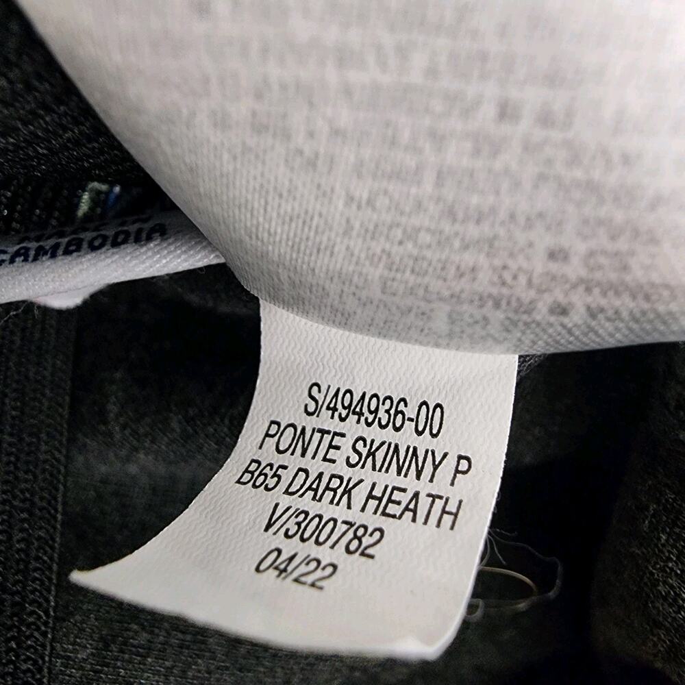 Old Navy Womens Extra High-Waisted Stevie Skinny Pants Large Heather Gray Ponte - Picture 9 of 9